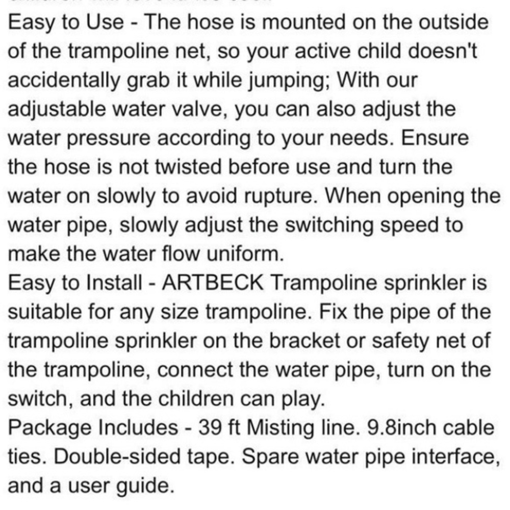BUNDLE of 2 Trampoline Sprinklers‎ - Picture 9 of 9